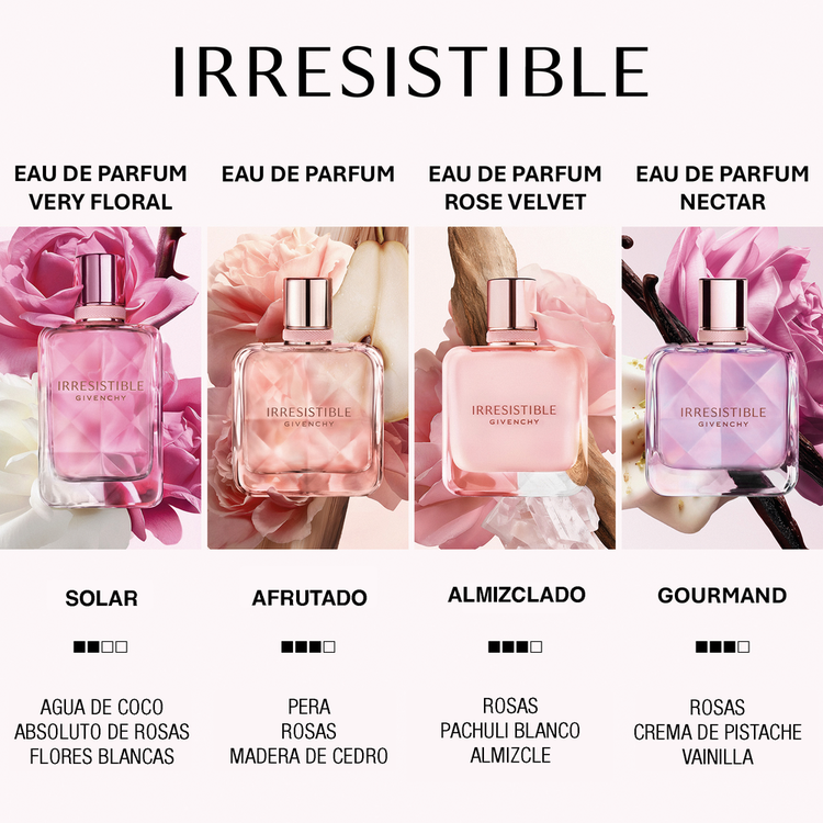 Irresistible Nectar - Eau De Parfum, fragancia gourmand que envuelve la deliciosa estela de rosa glaseada