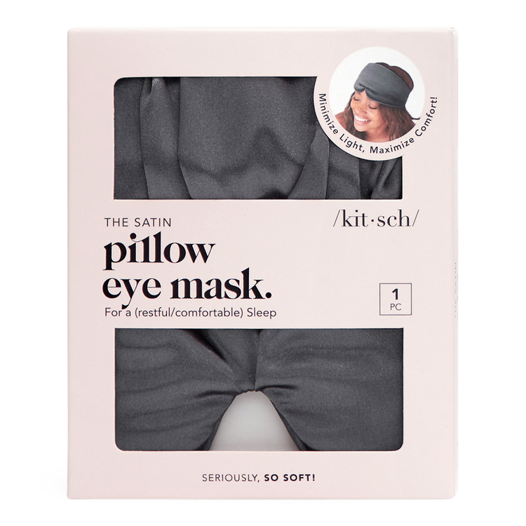 Satin Pillow Sleeping Eye Mask Máscara para dormir de carbón descanso cómodo y piel suave
