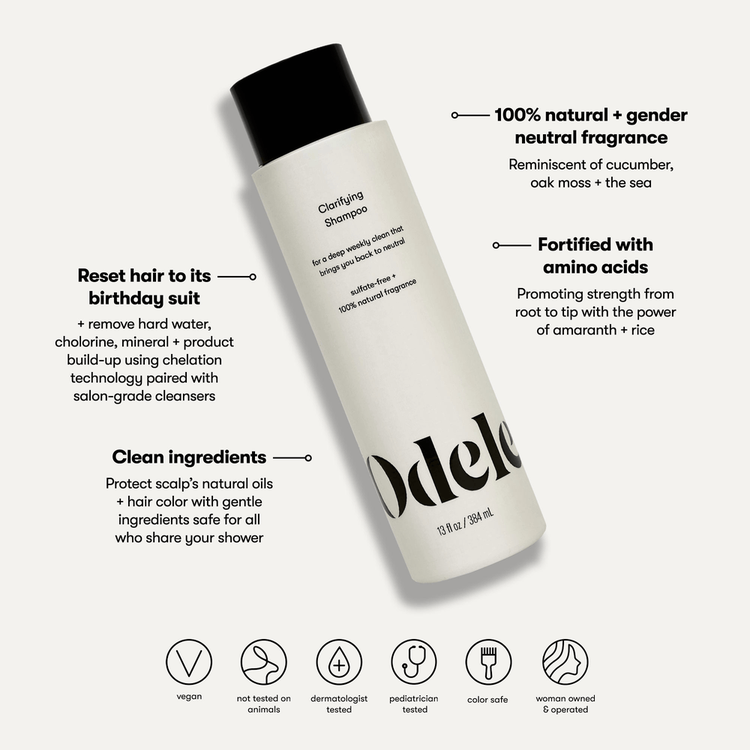 Clarifying Shampoo profesional elimina residuos del cabello