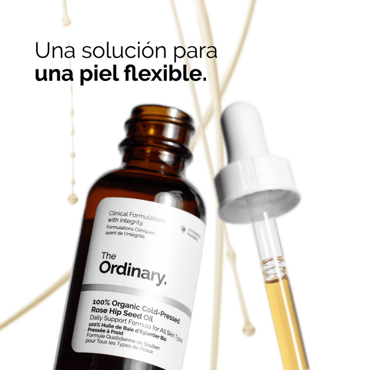 100% Organic Cold-Pressed Rose Hip Seed Oil Hidratante aborda los signos del envejecimiento