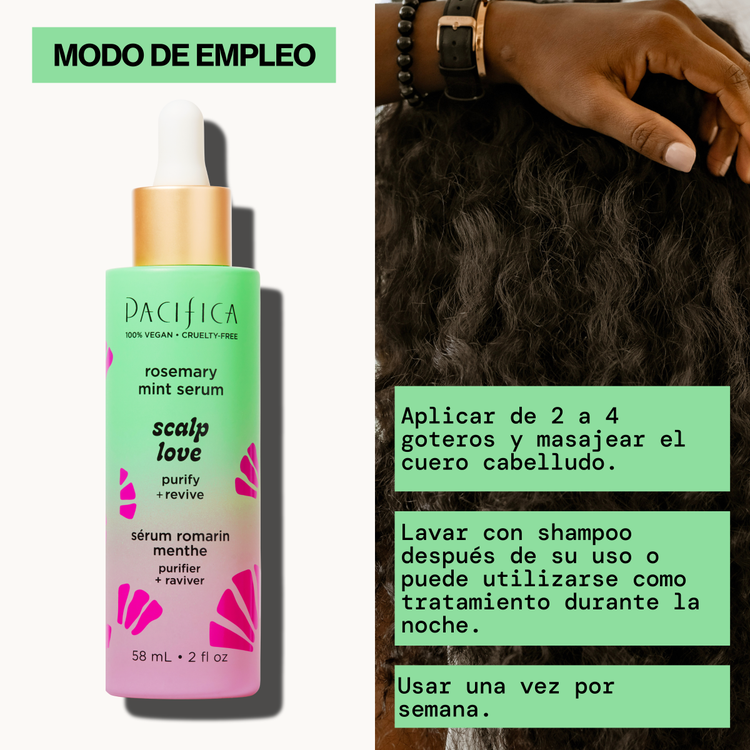 Scalp Love Rosemary Mint - Suero para cabello, suaviza e hidrata el cuero cabelludo