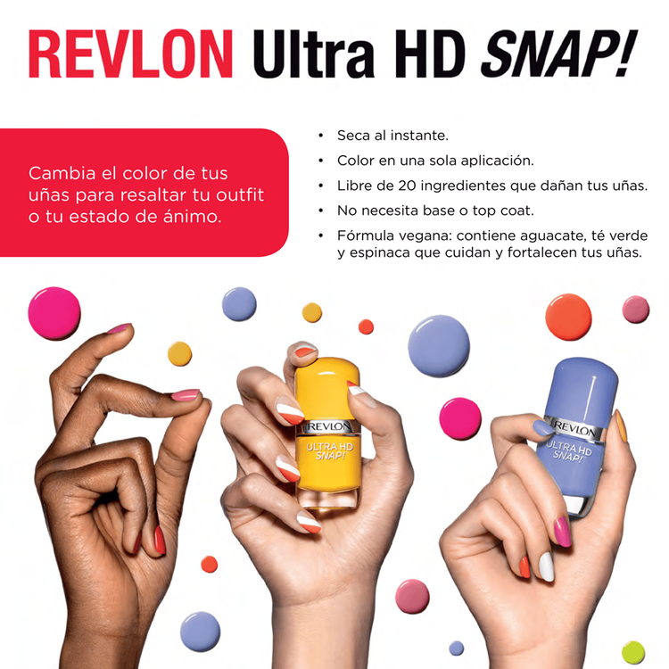 Ultra HD Snap - Esmalte para uñas, de secado rápido