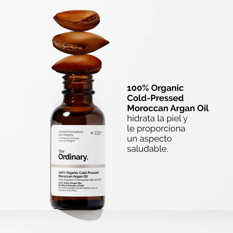 100% Organic Cold-Pressed Moroccan Argan Oil Aceite de argán hidrata y combate sequedad