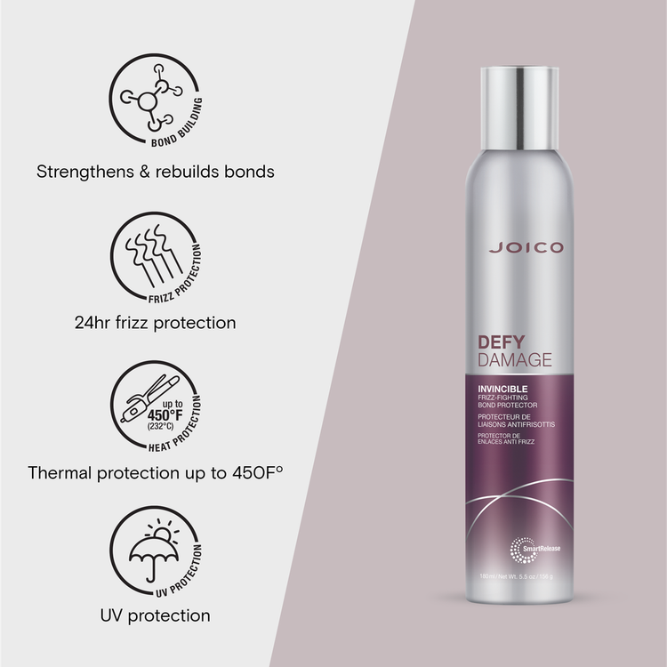 Defy Damage Invincible Frizz-Fighting Spray fortalecedor protección contra el frizz y la humedad