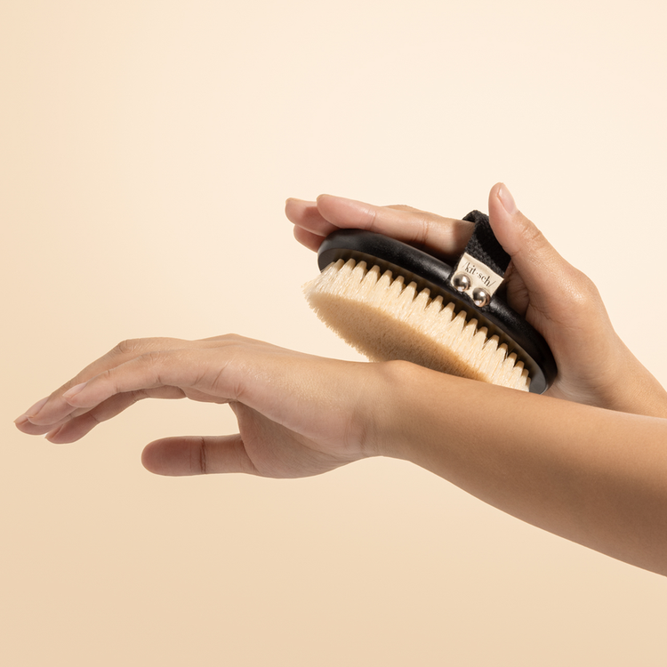 Body Dry Brush - Cepillo exfoliante corporal, elimina impurezas con suavidad