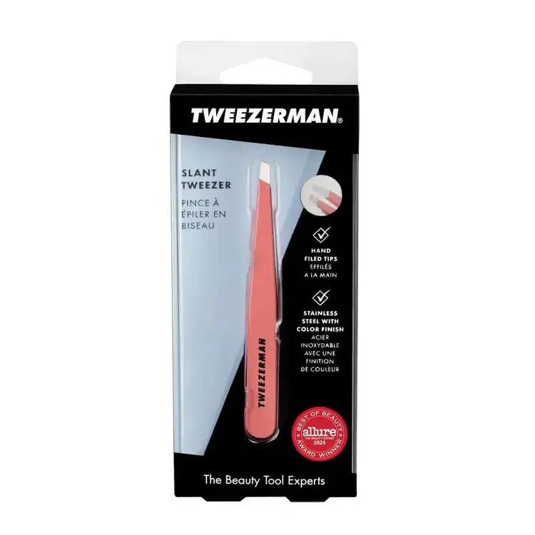 Slant Tweezer Pinza de punta inclinada precisión para las cejas