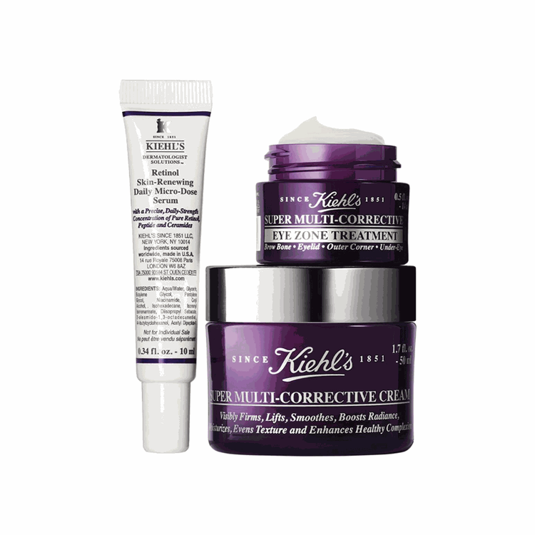Anti-Aging Preparations - Set de regalo, Retinol Skin-Renewing Daily Micro-Dose Serum 10ml + Crema Super Multi-Corrective 50ml + Super Multi-Corrective para ojos: 14ml