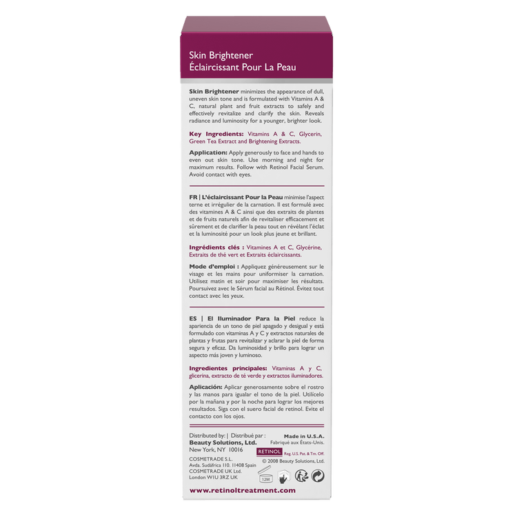 Retinol Iluminador de la piel abrillantador