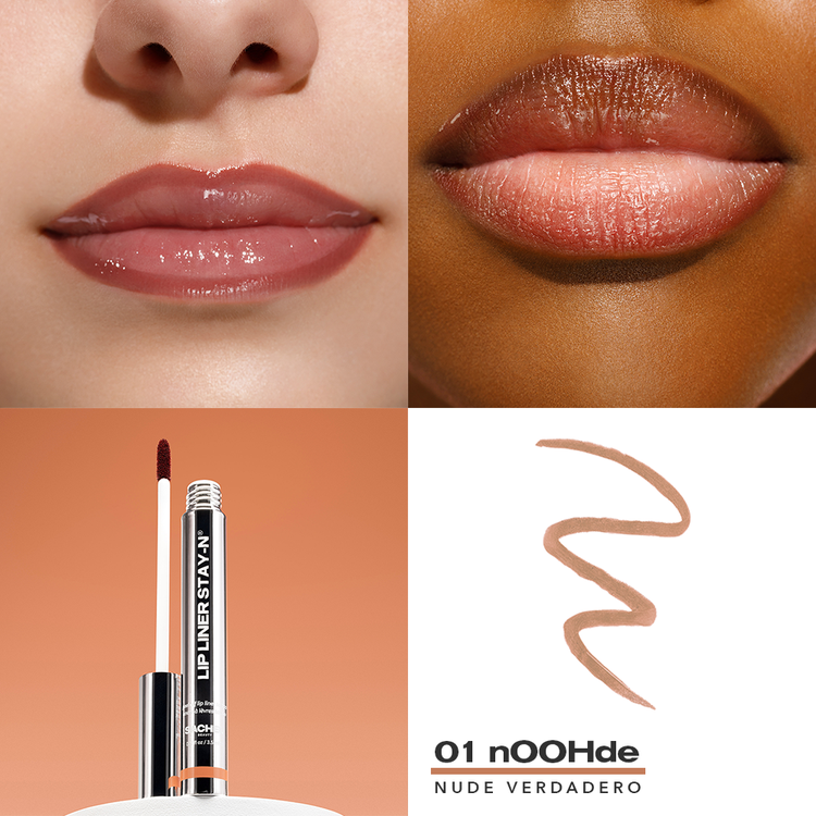 Lip Liner STAY-N® - Peel-Off Lip Stain, infusionado con ácido hialurónico y vitamina e, 3.5 ml