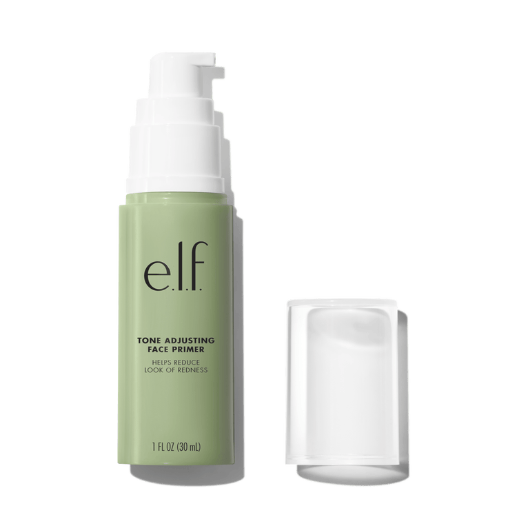 e.l.f. Tone Adjusting Face Primer Primer de rostro para mantener el maquillaje en su lugar y minimizar la rojez