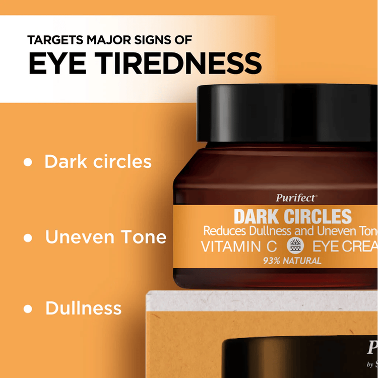 Eye Cream Dark Circles Vitamin C Crema de ojos reduce ojeras y mejora luminosidad