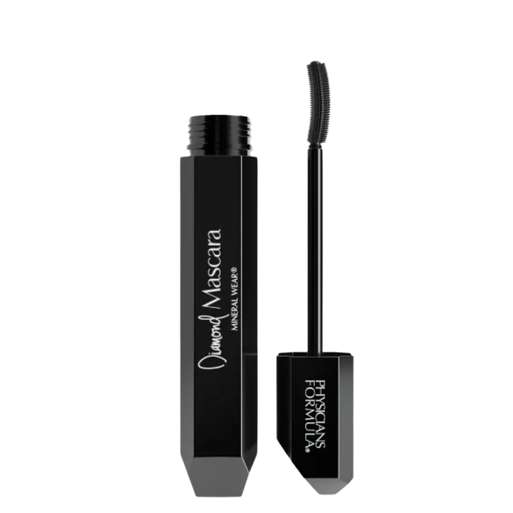 Mineral Wear Mascara Black Diamond Mascara de pestañas con polvo de diamante