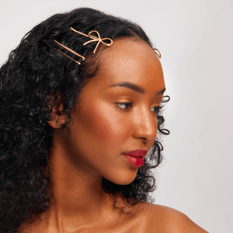Puffy & Bow Bobby Pins - Pasadores, fijación segura y práctica
