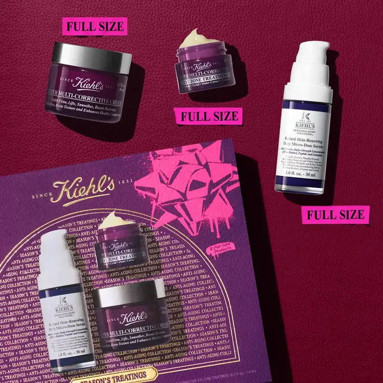 Whats Your Age Again - Set de regalo, crema correctiva + crema correctiva de ojos + suero facial con retinol