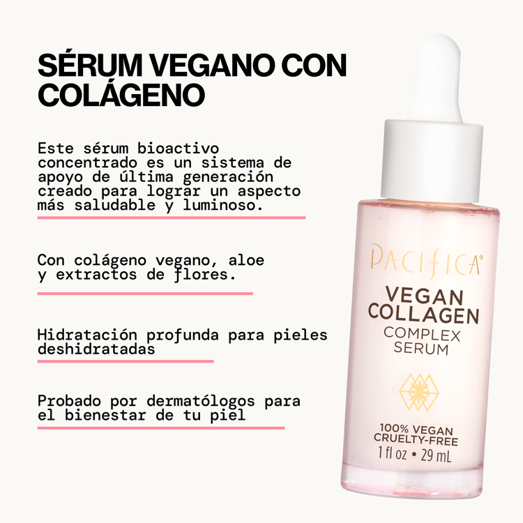 Vegan Collagen Complex Face Suero facial limpiador potencia la hidratación
