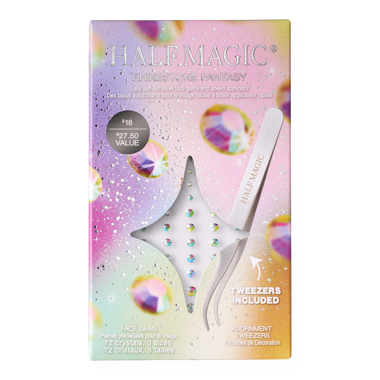 Rhinestone Fantasy Set de brillos para la cara autoadhesivas sin necesidad de pegamento