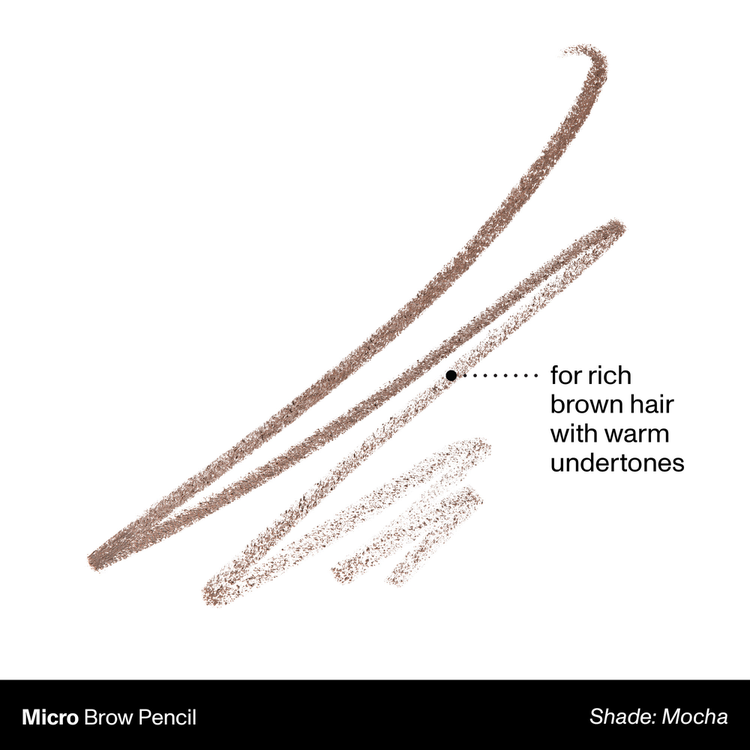 Micro Brow Dual-Ended Lapiz y cepillo de ceja rellena y define tus cejas