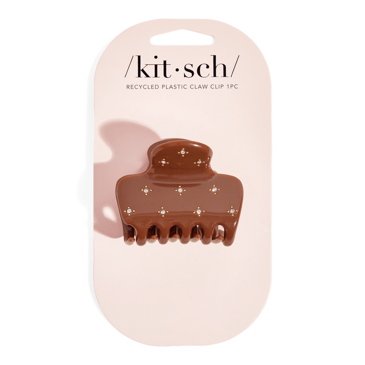 Rhinestone Medium Puffy Pinza tipo garra ideal para peinados