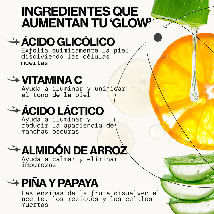 Glow Baby Vitamin C Brightening Mascarilla en hoja rápida absorción