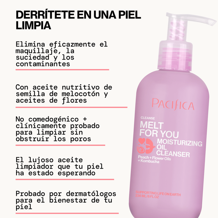 Melt For You Moisturizing Limpiador facial cremoso limpieza profunda