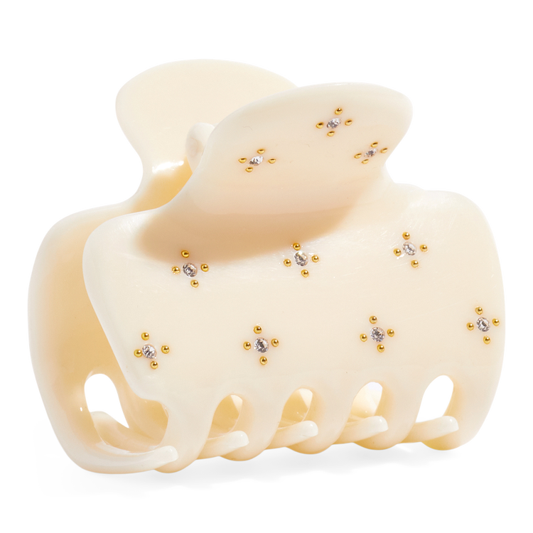 Rhinestone Medium Puffy Pinza tipo garra ideal para peinados