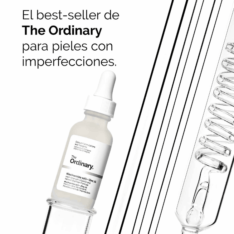 Niacinamida 10% + Zinc 1% - Suero facial, mejora textura de la piel y controla el sebo