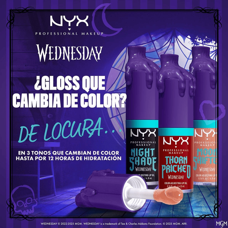 Wednesday Mystery Fat Oil Brillo labial, formula vegana