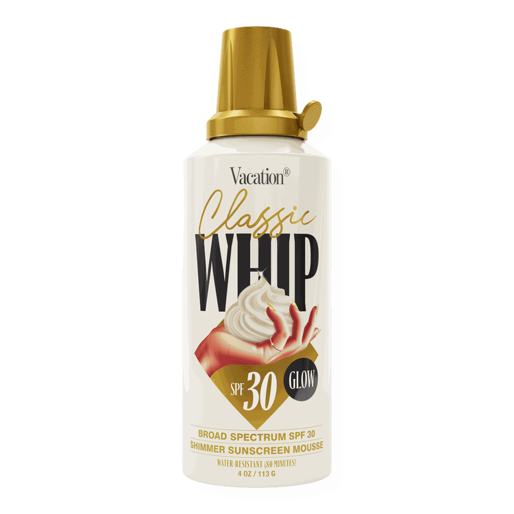 Classic Whip Glow - Espuma bronceadora con SPF, con brillo dorado reflectante