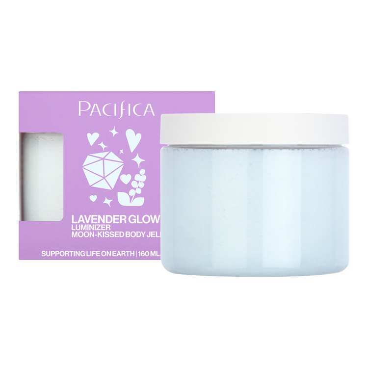 Lavender Glow Luminizer Moon-Kissed - Jalea corporal, hidratante con brillo ligero