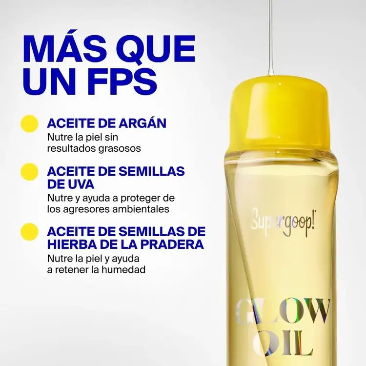 Glow Oil - Protector solar en aceite, acabado radiante