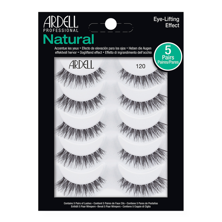 Natural False Eyelash #120 Multipack Pestañas postizas naturales mirada completa y natural.