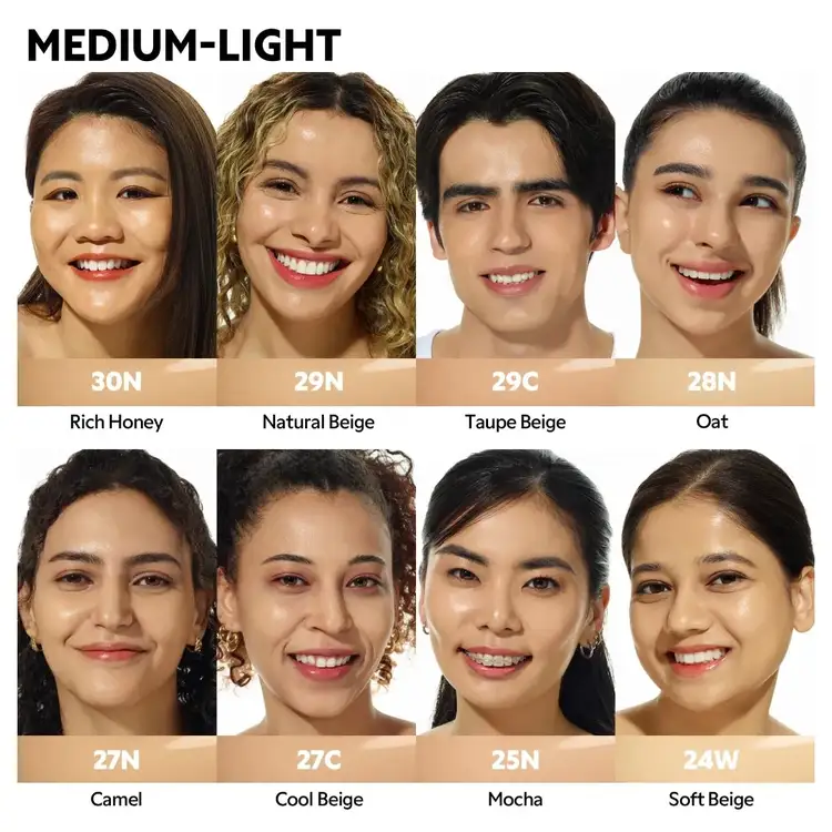 Mask Fit - Mini base compacta, acabado radiante