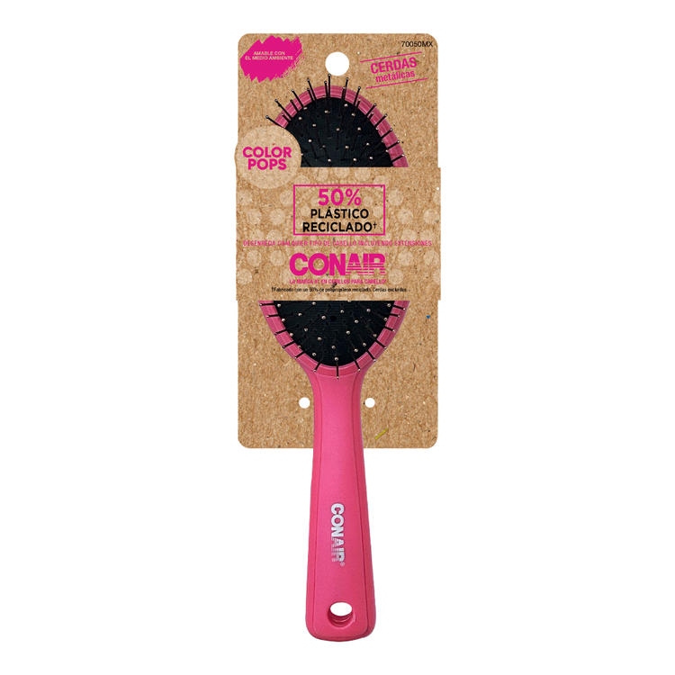 Color Pops - Cepillo con cerdas metálicas color fiusha