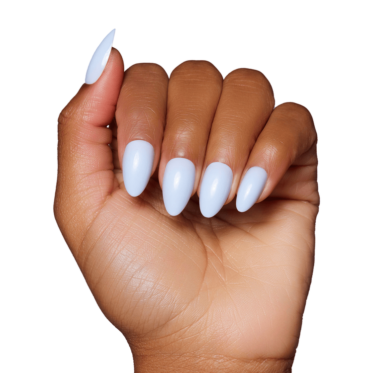 Blueberry Milk Press-On Nails Uñas postizas toque fresco para tu manicura.