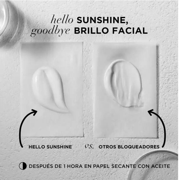 Hello Sunshine - Protector solar facial, protege del fotoenvejecimiento por rayos UVA/UVB