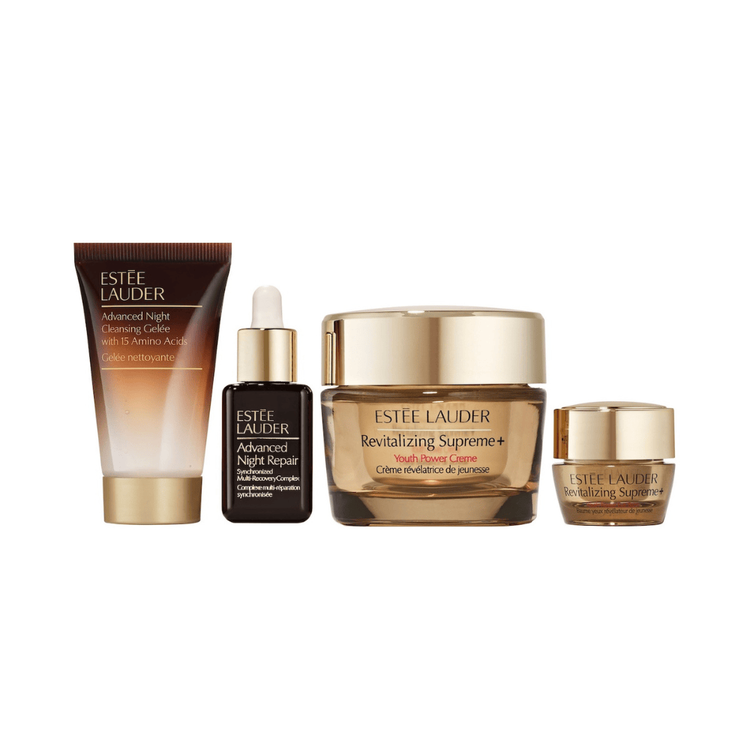 The Lift + Firm Routine - Set, crema Youth Power + Advanced Night Cleansing + Advanced Night Repair + Revitalizing Supreme+ bálsamo de ojos