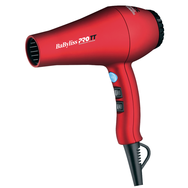 BaByliss PRO Titanium Turmalina - Secadora Profesional rojo