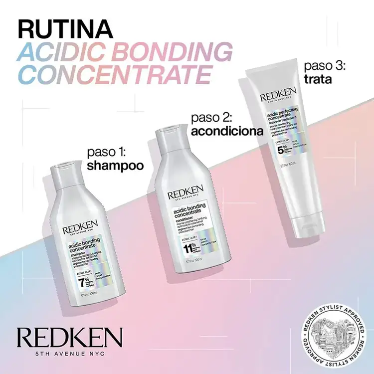 Acidic Bonding Concentrate - Tratamiento sin enjuague, para cabello dañado y procesado