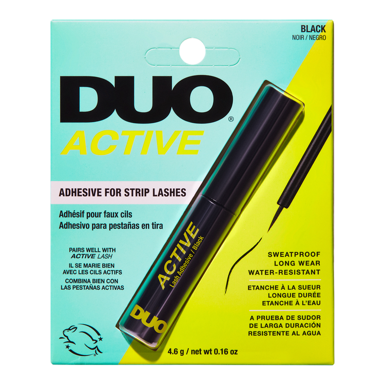 Active Duo Black Adhesive for Strip Lashes Adhesivo para pestañas con pincel negro de larga duración