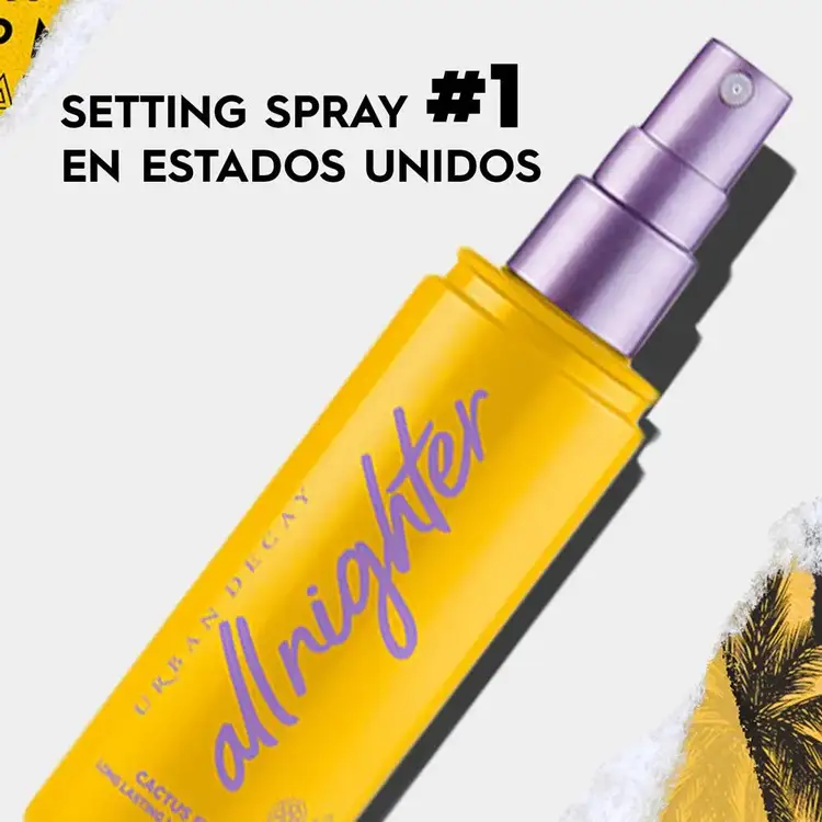 All Nighter Setting Spray - Fijador de maquillaje, aspecto fresco de larga duración