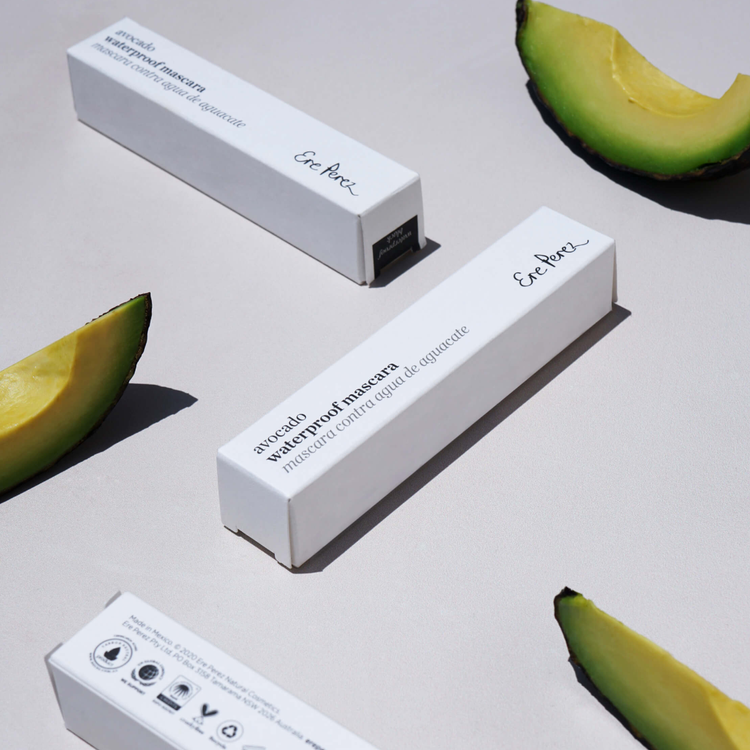 Mascara de aguacate contra agua - Mascara de pestañas, estimula el crecimiento, regeneración y fortalecimiento
