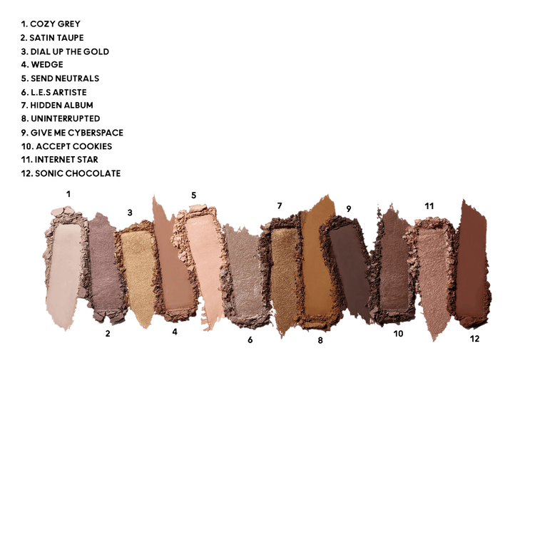 Connect In Colour Paleta de sombras 12 sombras de ojos true nudes