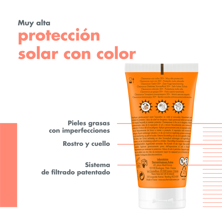 Cleanance Protector solar con color