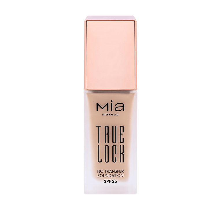 True Lock No Transfer Foundation Protector solar acabado impecable