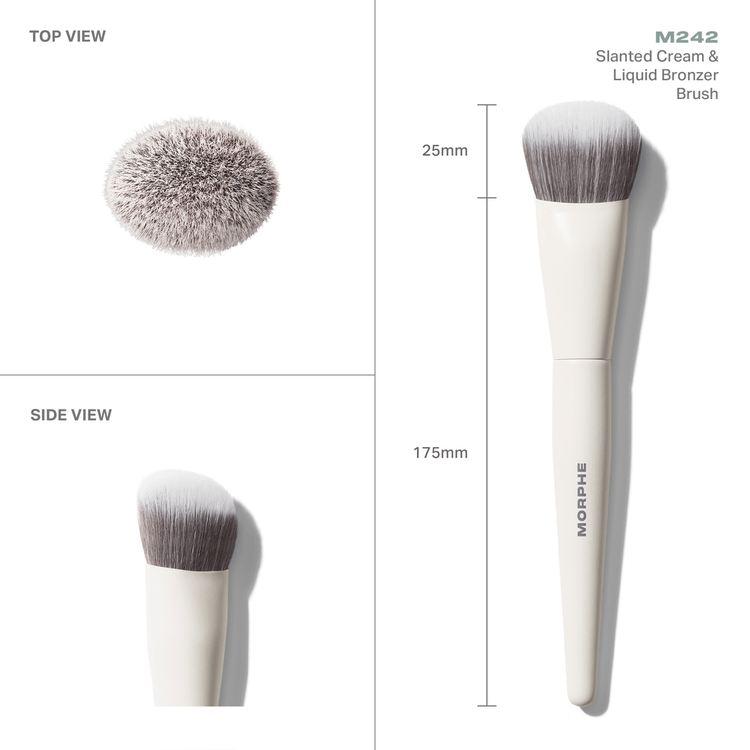 M242 Slanted Brocha para bronceador contorno suave y definido