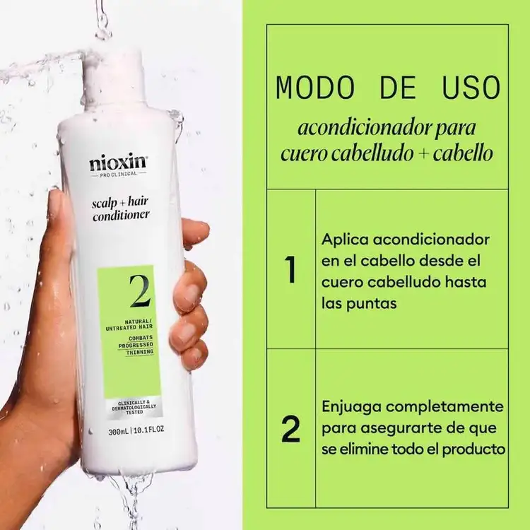 Sistema 2 - Acondicionador, para cabello natural con debilitamiento avanzado