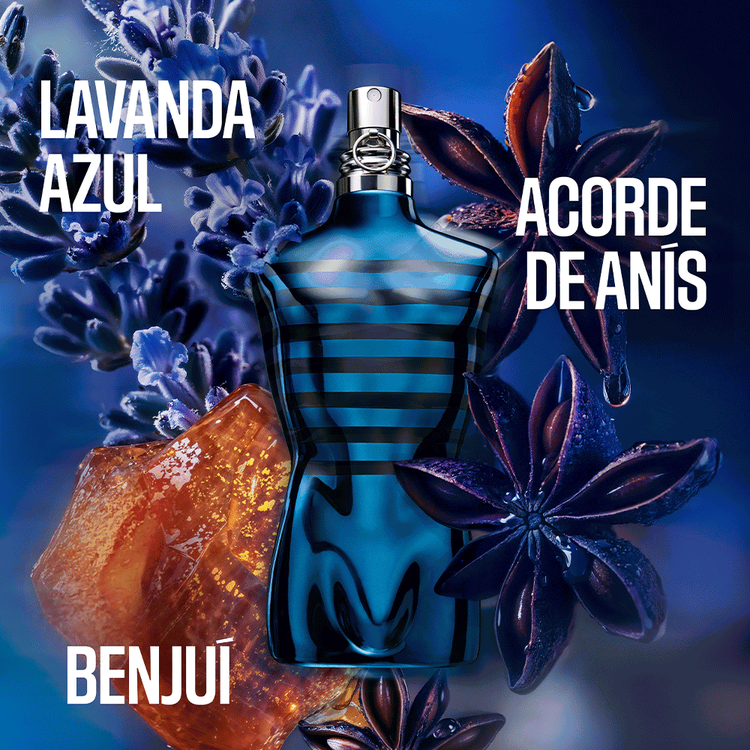 Le Male In Blue - Eau de Parfum, ola potente, aromática y especiada