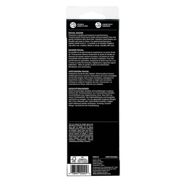 Facial Razor Navajas faciales exfoliante para la piel