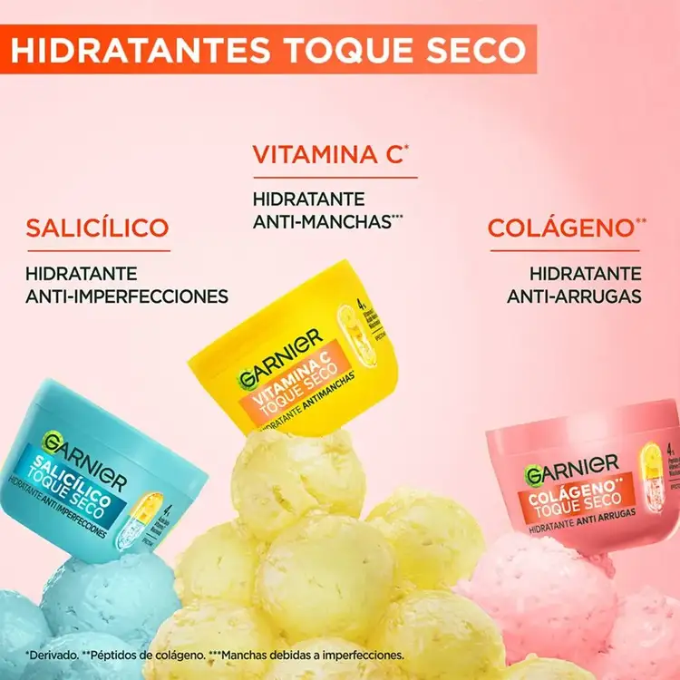 Colágeno Toque Seco - Hidratante antiarrugas, con colágeno