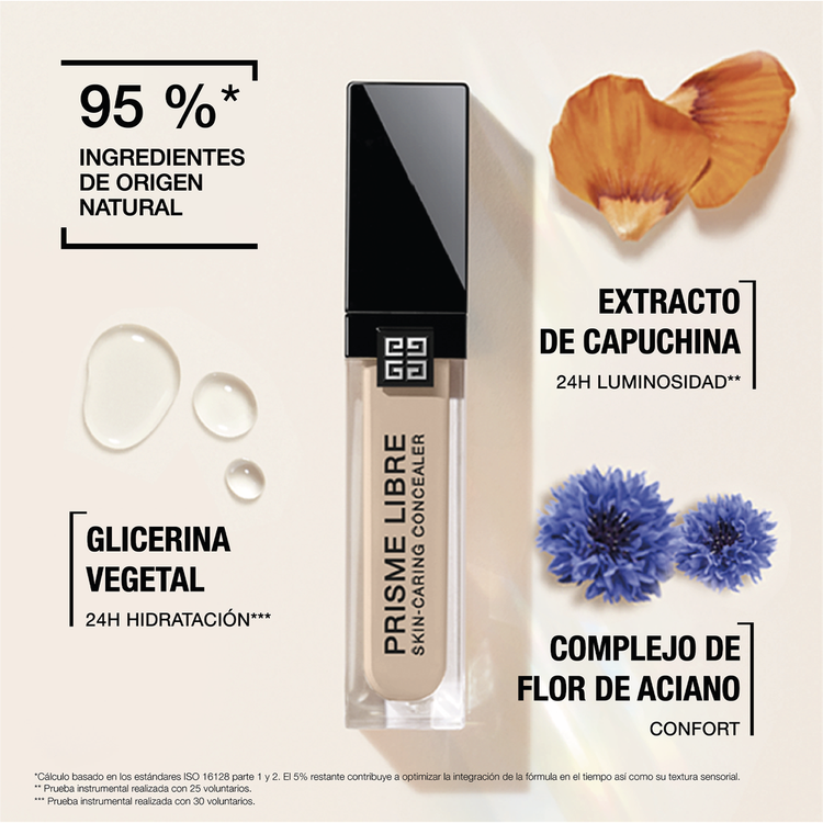 Prisme Libre Skin-caring Concealer - Corrector multiusos de tratamiento hidratante con 24 horas de duración